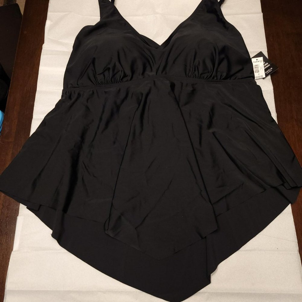 Torrid Black Bathing Suit Top